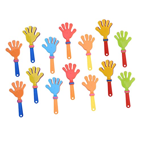 HIAKDOFT 20 Piezas Plástico Aplaudidores Mano Pequeños Juguetes Hacedores de Ruido Accesorios Fiesta Color Aleatorio Seguro y Ligero Color Aleatorio