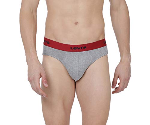 Image of Levi's Men Cotton 019 Classic Brief with Contoured Double Pouch, Tag Free Comfort & Smartskin Technology (Pack of 2)