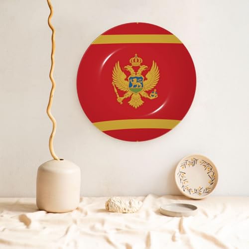 Plato decorativo de cerámica de 10 pulgadas con diseño premium de Montenegro 6