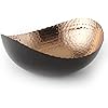 Elegance Eclipse Bowl, 8.25 x 7.5, Black/Copper