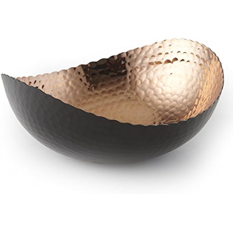 Elegance Eclipse Bowl, 8.25 x 7.5, Black/Copper