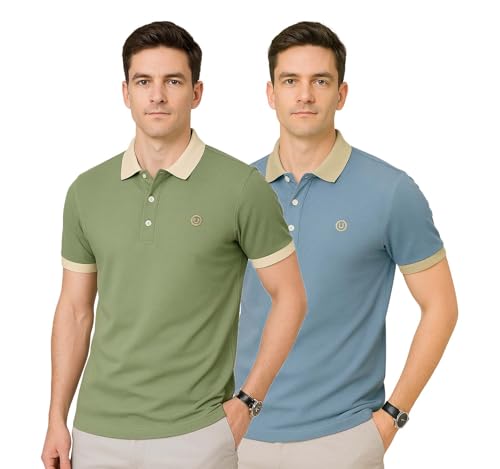 Lymio Polo T Shirt for Men || T Shirt for Man || Collar T Shirt Style Men (Packs Also Available) (Polo-44-47)
