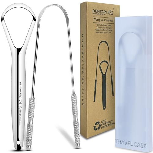 Tongue Scraper Metal Stainless Steel Tongue Scrapers for Adults Restore Fresh Breath Improve Taste and Oral Health with our tongue cleaners suitable for Men & Women Personal Hygiene - Tongue scraper 2