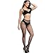 Bestjybt Womens Fishnet Tights High Waist Mesh Fish Net Stockings Pantyhose (US, Alpha, One Size, Regular, Regular, Black Small Hole)