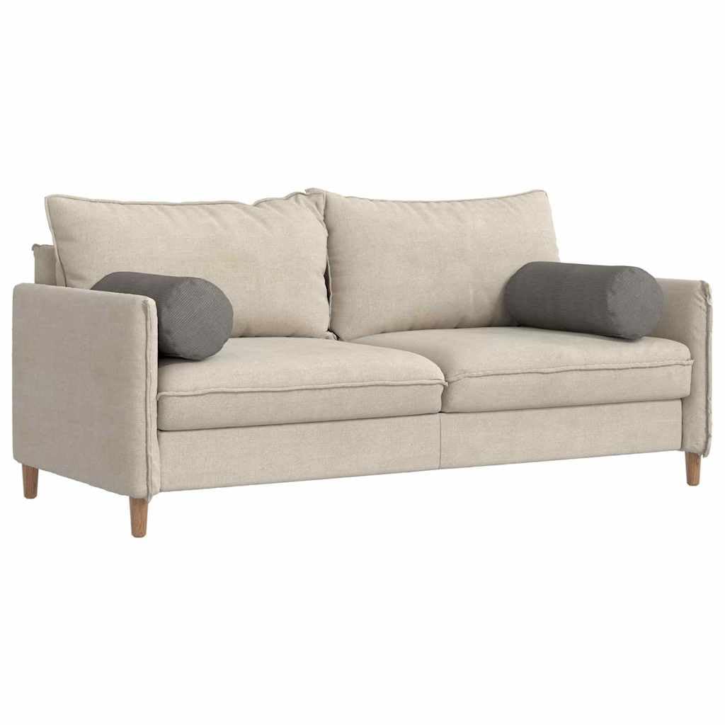 2er Set Bolsterkissen Hellgrau 25x70 cm Nackenrolle Cord | Weiche Nackenrollen aus Cordstoff mit Reißverschluss für gemütliche Stunden im Schlafzimmer und Wohnzimmer.