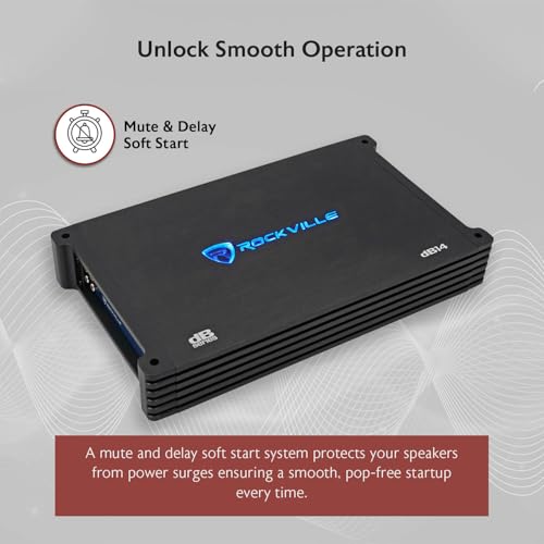 Image of Rockville dB14 4000w Peak /1000w RMS Mono 2 Ohm Amplifier Car Audio Amp