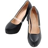 Closecret Women's Transparent Invisible Shoe Straps Hold Loose High Heeled Shoes (3 Pairs)