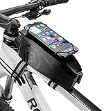 ROCKBROS Bike Frame Phone Bag Top Tube Bike Pouch Bag Bicycle Phone Mount Bag Hard Case Cycling...