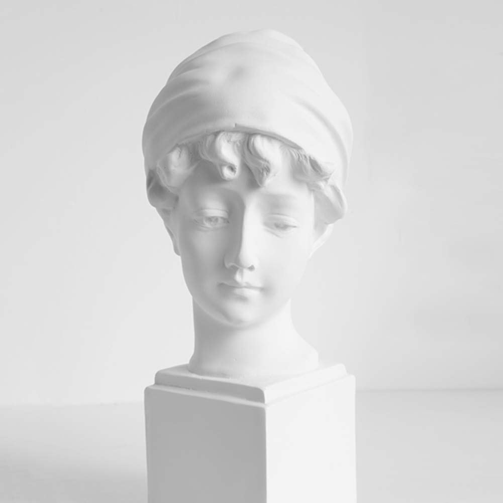 Estatuilla Griega clásica esculpida en resina premium de 33cm de altura con acabado mate