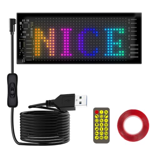 Tiardey Auto Flexible Anzeigetafel Auto Fenster Farbe Anzeigetafel Multifunktionale Auto