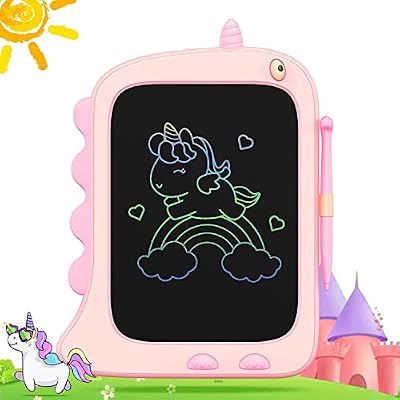 ORSEN Tableta de Escritura LCD 8,5 Pulgadas, Tablero de Dibujo Electrónico, Pizarra Infantil Juguetes de Unicornio Regalo de Cumpleaños para Niñas y Niños de 3 4 5 6 7 8 Años Regalos para Niños Rosa