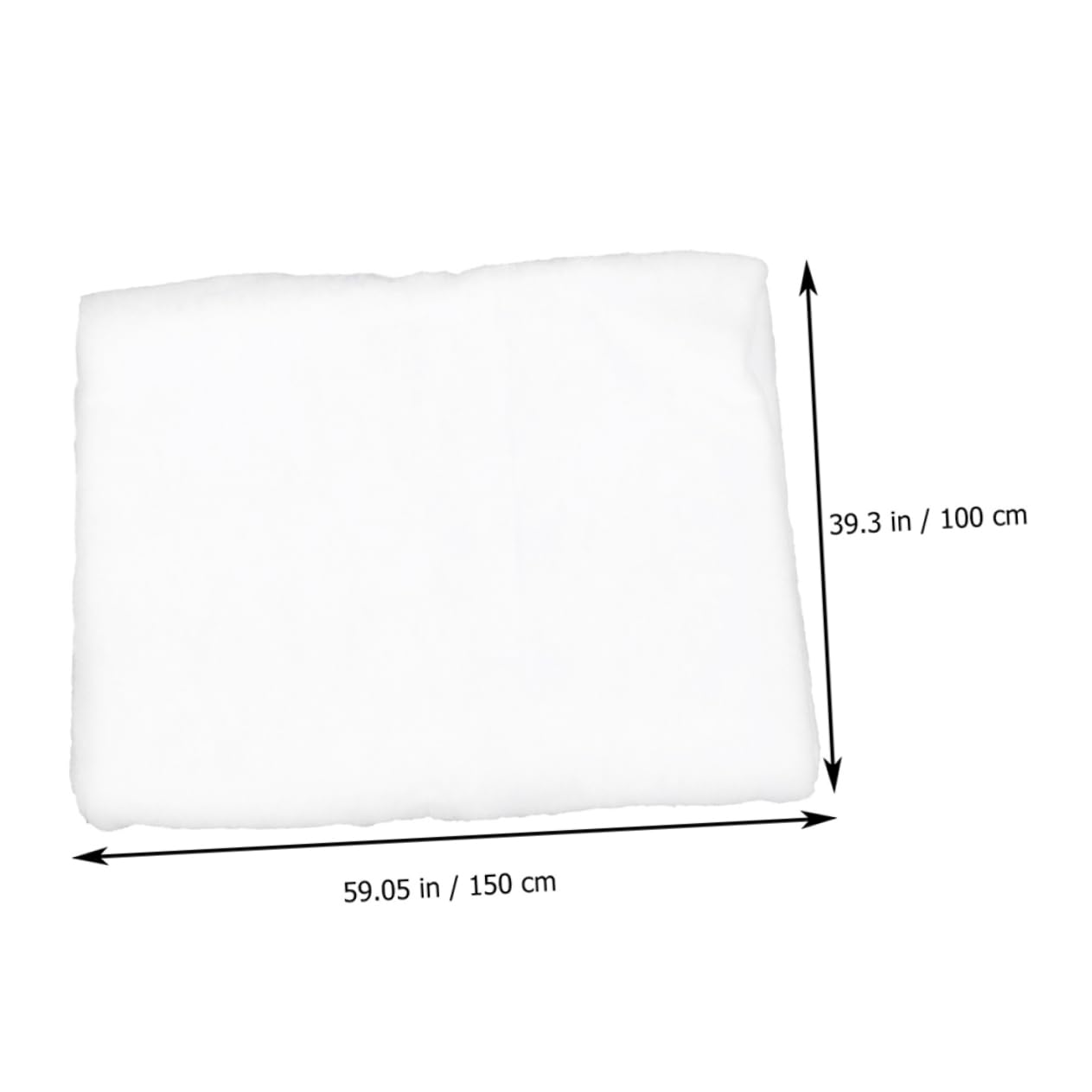 Ciieeo Realistic Faux Snow Cotton Blanket for Christmas Decor 2pcs Village Scene Artificial Snow Mat