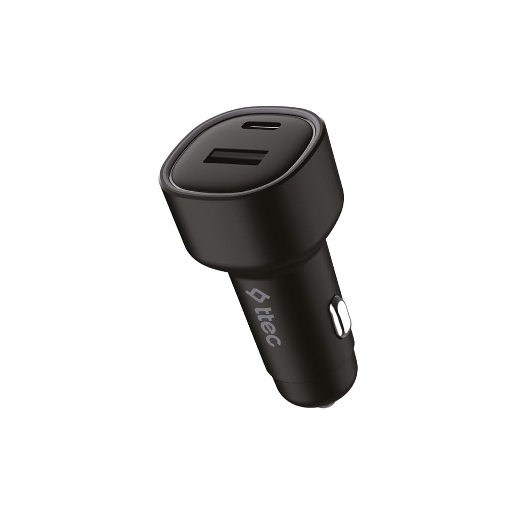 ttec SmartCharger Duo PD 48W Araç Hızlı Şarj Aleti USB-C+USB-A