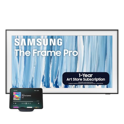 Image of Samsung 75-Inch Class The Frame Pro Smart TV (2026 Model) with 1-Year Art Store Subscription and Amazon Echo Show 11 Bundle