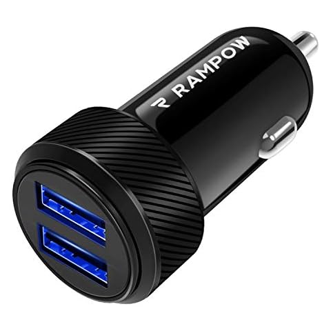 Cargador Coche RAMPOW de Doble Puerto con LED Cover