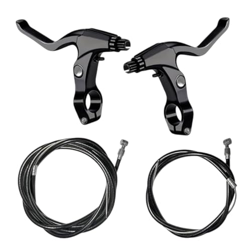 PEWETE ブレーキパッド 自転車ブレーキアクセサリー 調整可能なアームテンション 錆びにい 自転車修理部品アクセサリー 自転車のブレーキワイヤー付き軽量サイクリングブレーキレバー交換品