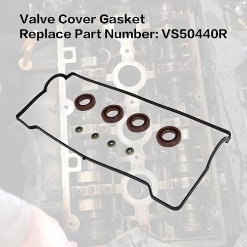 Image of VS50440R Valve Cover Gasket, Compatible with Toyota Corolla Celica 1993-1997, Compatible with GEO PRIZM 1993-1997 1.6L 4AFE 1.8L 7AFE