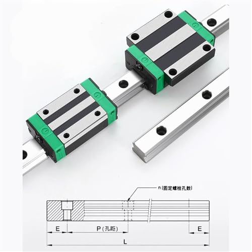 Guide linéaire HGR25 chariot HGH25CA roulement à billes pour commande numérique CNC - 4