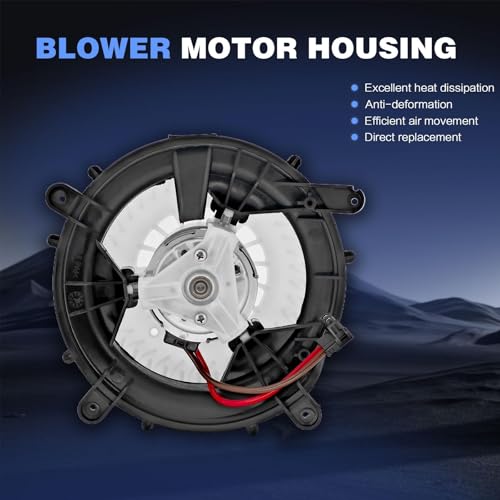 Image of HVAC Heater Blower Motor with Fan Cage Compatible with Mercedes-Benz CL500,S350,S430,S500,S600 2000-2006, Replaces 2208203142, A2208203142, PM4129, 76972, 2209060100