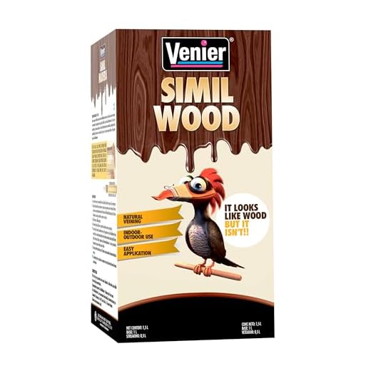 Venier Simil Wood - Wood Look Paint - Wood Finish Paint For Furniture, Cabinets, MDF & Metal Doors - Wood Look Paint For Garage Doors & Front Doors - Interior & Exterior Wood Texture Paint (Cedar)