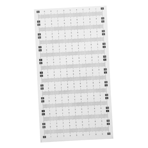 DOITOOL 20枚 粘着防水メジャーステッカー 精密スケール貼付用 定規シール 手芸裁縫用 ホームオフィス測定ツール