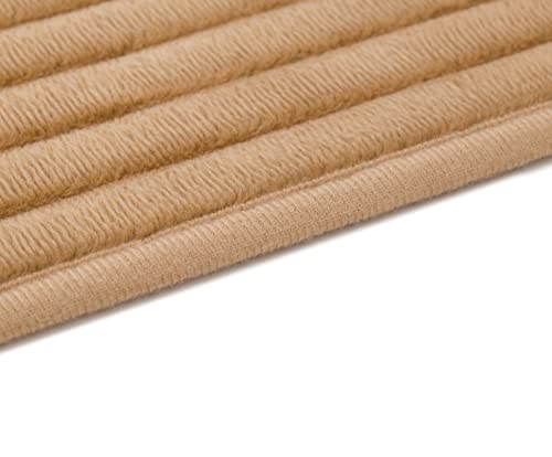 Gözze - Non-Slip Soft Bath Mat, 100% Polyester, 50 x 45 cm - Sand, 45 x 50 cm (Rectangular) - Image 4
