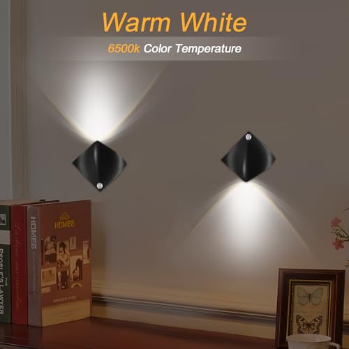 Image of Wall Sconces, Night Light Wall Sconces Set of 2 White Light