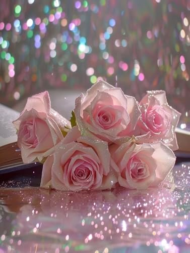 ペイントバイナンバー 花 ナンバーペイント 本 大人用 初心者向け 手塗り 塗り絵 ハンドメイドクラフトアート 簡単 DIY 数字油絵 セット 含む インテリア アクリル 水彩絵の具, レトロ インテリア 壁飾り ホームデコレーション ギフト 額縁付き 3