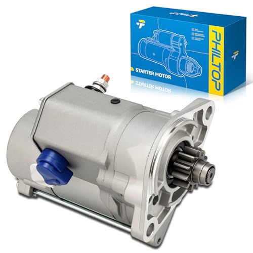 Image of PHILTOP Automotive Starter Compatible with NEW Holland Tractor TC35DA TC40 TC40A TC40D TC40DA TC48DA TC55DA11 Tooth for 18139N