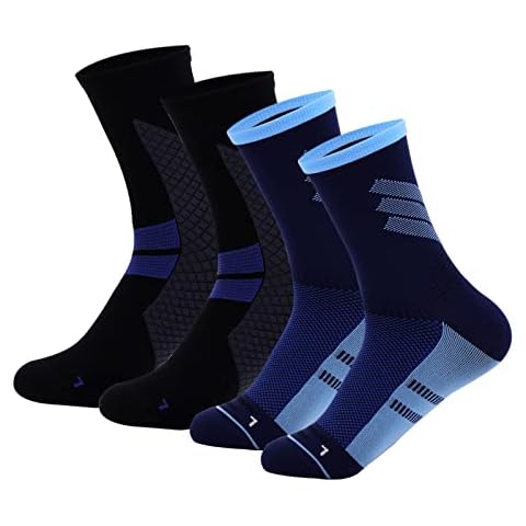 Jzy Qzn Copper Antibacterial Micro-pressure Compression Socks Moisture Wicking Odor Free Quarter Socks (3 Pairs, Size 6-10) Cover