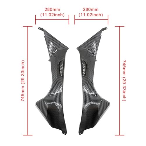 Panneaux de carénage carbone ABS S1000RR pour protéger le réservoir