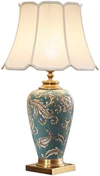 Amazon.co.jp : KY LEE 卓上スタンド 陶器 テーブルランプ テーブル