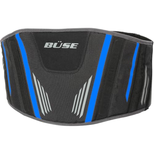 Nierengurt Ride Nierenwärmer schwarz-blau Motorrad Nierengurt (XL = 95 - 110 cm)