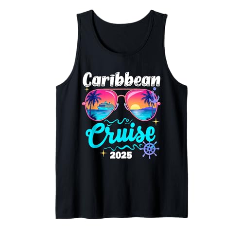 Girls Gone Cruising 2025 Birthday Cruise Squad Caribbean Tank Top
