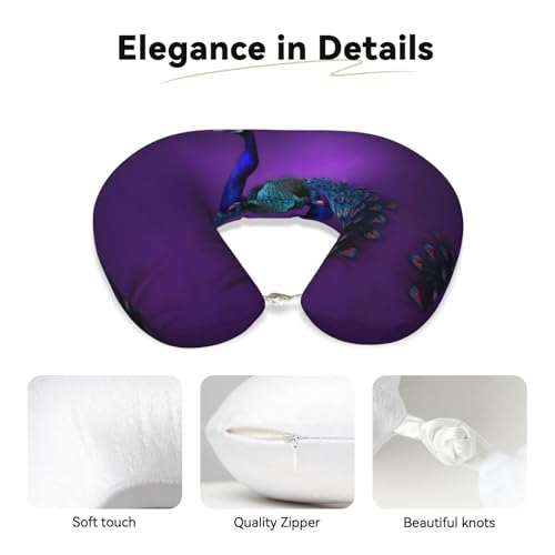 Almohada de viaje con espuma viscoelástica y fundas miniatura 4