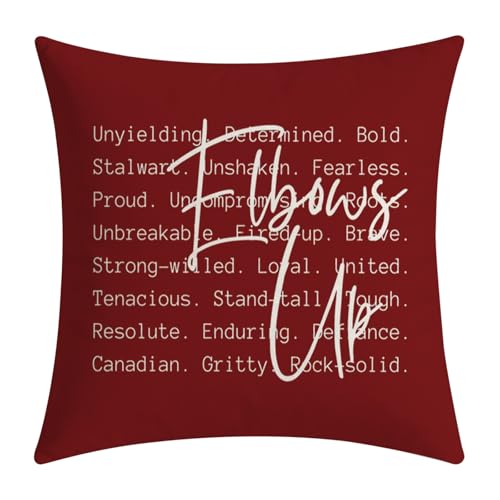 Funda cojín de Canadá codos hacia arriba lavable y resistente para decoración de sofá 2