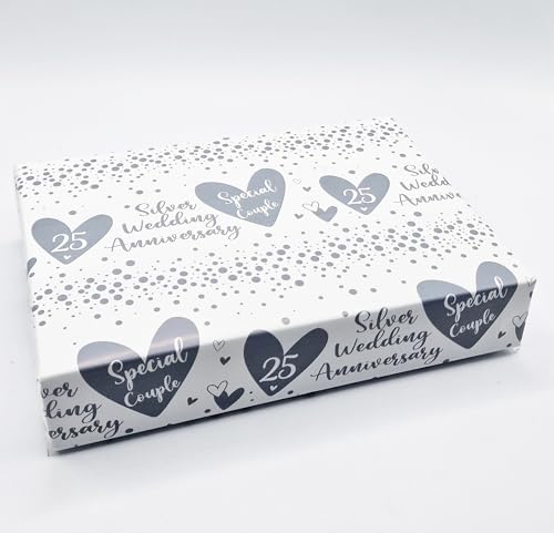Geschenkpapier zum 25. Hochzeitstag, 4 Bögen + 4 passende Geschenkanhänger (BGC) Geschenkpapier zum 25. Hochzeitstag, 4 Bögen + 4 passende Geschenkanhänger (BGC)