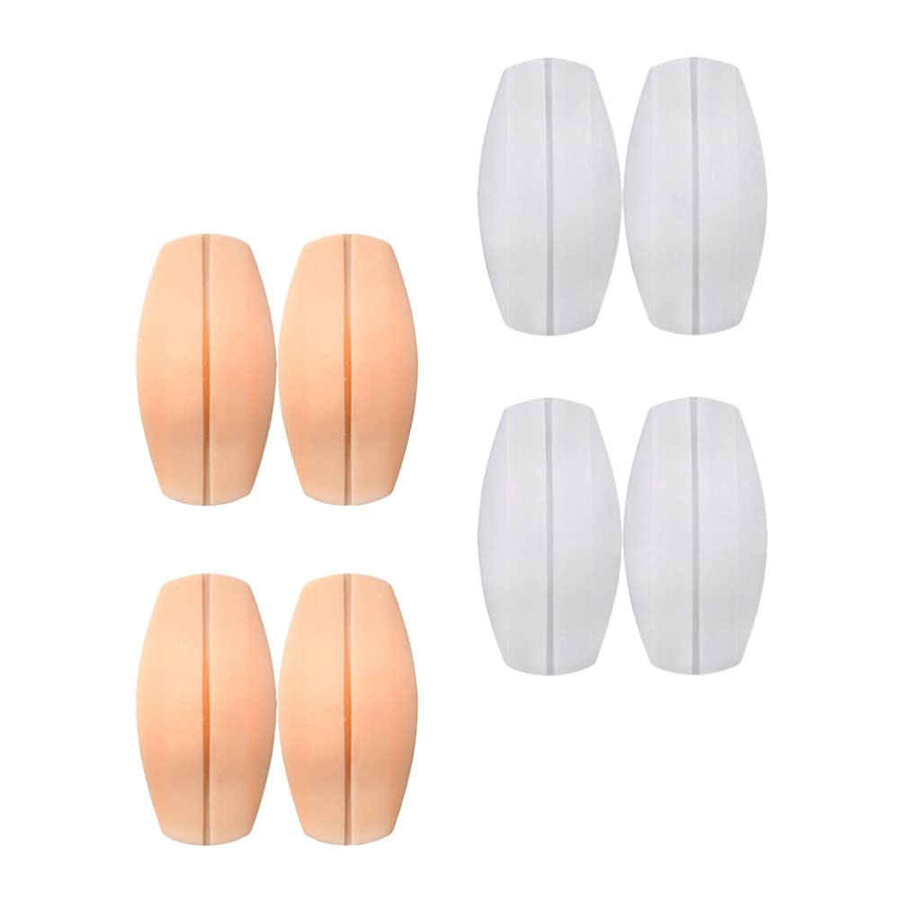 Healifty 8Pcs Silicone Strap Cushions Holder Non- Slip Pliable Shoulder Protectors Pads Ease Shoulder Discomfort for Girls