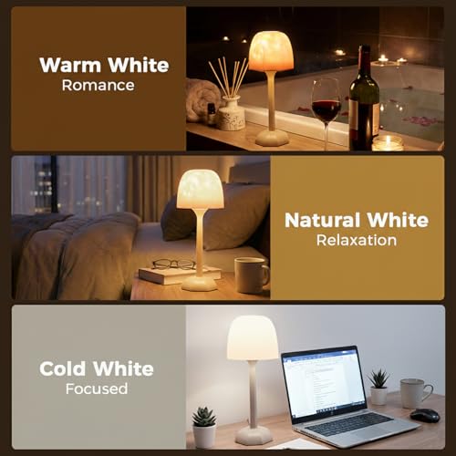 Image of RICHMYC Waterproof Shower Lamp with Remote, 16 Colors Ocean Wave Projector Lamp for Bathroom, Cordless Rechargeable Night Light, Ambient Mood Lighting for Inside Shower, Bathtub, Spa