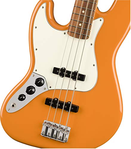 Fender Player Jazz Bass, Capri Orange, Left-Handed, Pau Ferro Fingerboard #TOP5