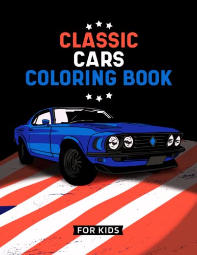 Classic Cars Coloring Book for Kids: Vintage Cars Colouring Book for Children with 30 Pages of Retro, Antique & Iconic Vehicles to Color | Fun Gift for Boys image 2