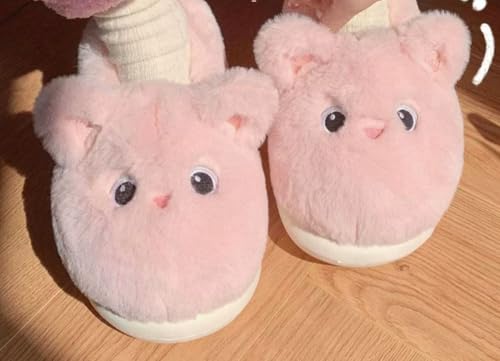 Cute Cartoon Cat Slippers for Women Cozy Plush Fuzzy House Shoes Non-Slip Warm Fleece Lining Soft Comfortable Indoor Outdoor Slip-On2