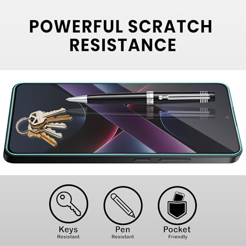 Image of ArmourPro Military Grade Gorilla Tempered Glass Compatible For Poco X7 Pro (6.67 Inch) With Easy Installation Kit for Smartphone| Edge-to-Edge Protector Coverage | Black, Pack of 2