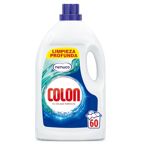 Colon Nenuco - Detergente para Lavadora, adecuado para Ropa Blanca y de Color, Formato Gel - 60 Lavados, 60 Dosis