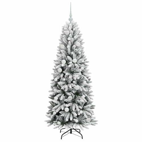 Árbol de Navidad artificial resistente de 150 cm con soporte plegable estable 4