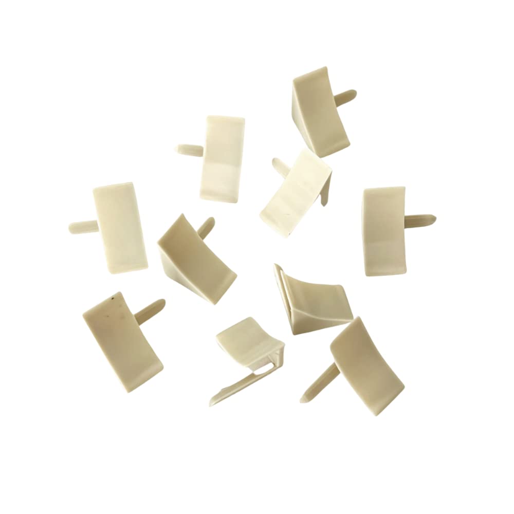 InstaTrim End Caps - 10 Ivory 3/4" Wide Caulk Strip End Cap Pieces - Trim for Corners - Paintable