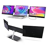 G-STORY 14インチ ポータブルデュアルモニター ノートパソコン画面エクステンダー用 1080P フルHD USB-Aケーブル1本接続 11.6~16インチのノートパソコンポータブルワークステーション(デュアルスクリーン)