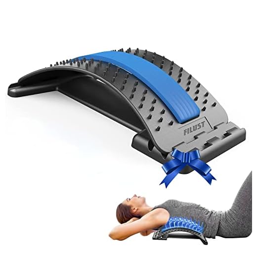 FILUST Back Stretcher for Lower Back Pain Relief, Back Cracking Device, Multi-Level Back Massager Back Cracker Board, Spine Stretcher Pain Relief for Herniated Disc, Sciatica, Scoliosis