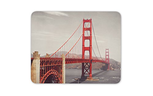 Destination Vinyl Mats Golden Gate Bridge Tapis de Souris Pad San Francisco Etats-Unis Cadeau Frais Informatique Cadeau # 8206