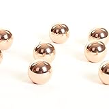 Koyal Wholesale Classic Round Place Card Holders, 8-Pack, Menu Card Holder, Table Number Holder (Rose Gold)